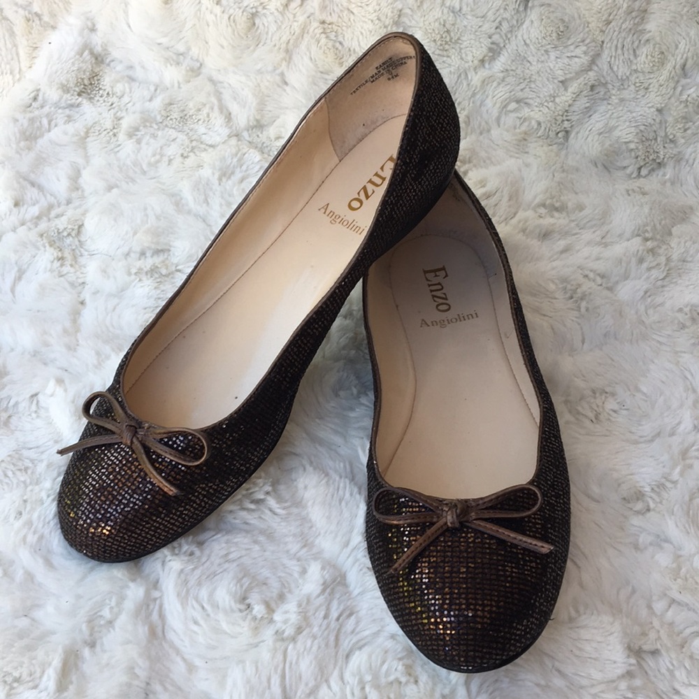 GUC Copper Glitter Ballet Flats by Enzo A.  Sz8.5